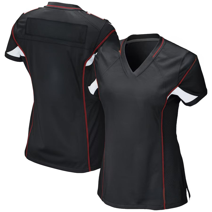 Custom Women's Cardinals Red/Black Vapor Limited Exact Replica Football Jersey
