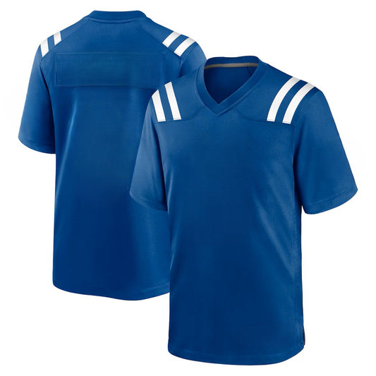 Custom Men's Colts Royal/White Exact Replica Football Jersey