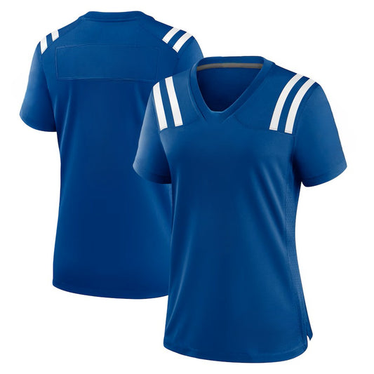 Custom Men's Colts Royal/White Exact Replica Football Jersey