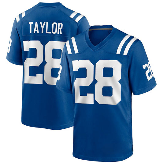 Custom Men's Colts Royal/White Exact Replica Football Jersey