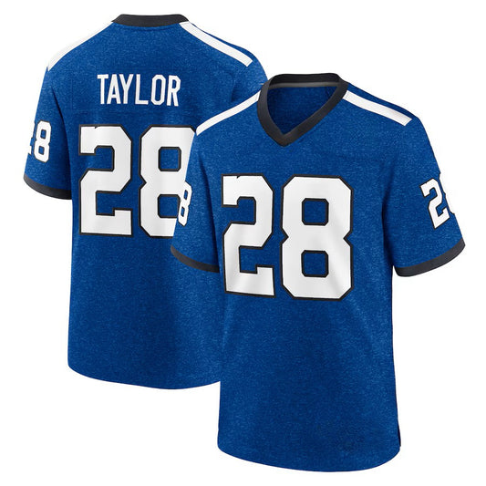 Custom Men's Colts Royal Alternate Exact Replica Football Jersey