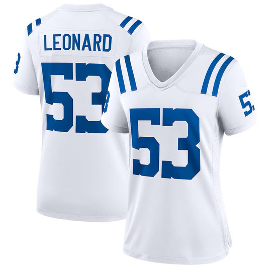 Custom Men's Colts Royal/White Exact Replica Football Jersey