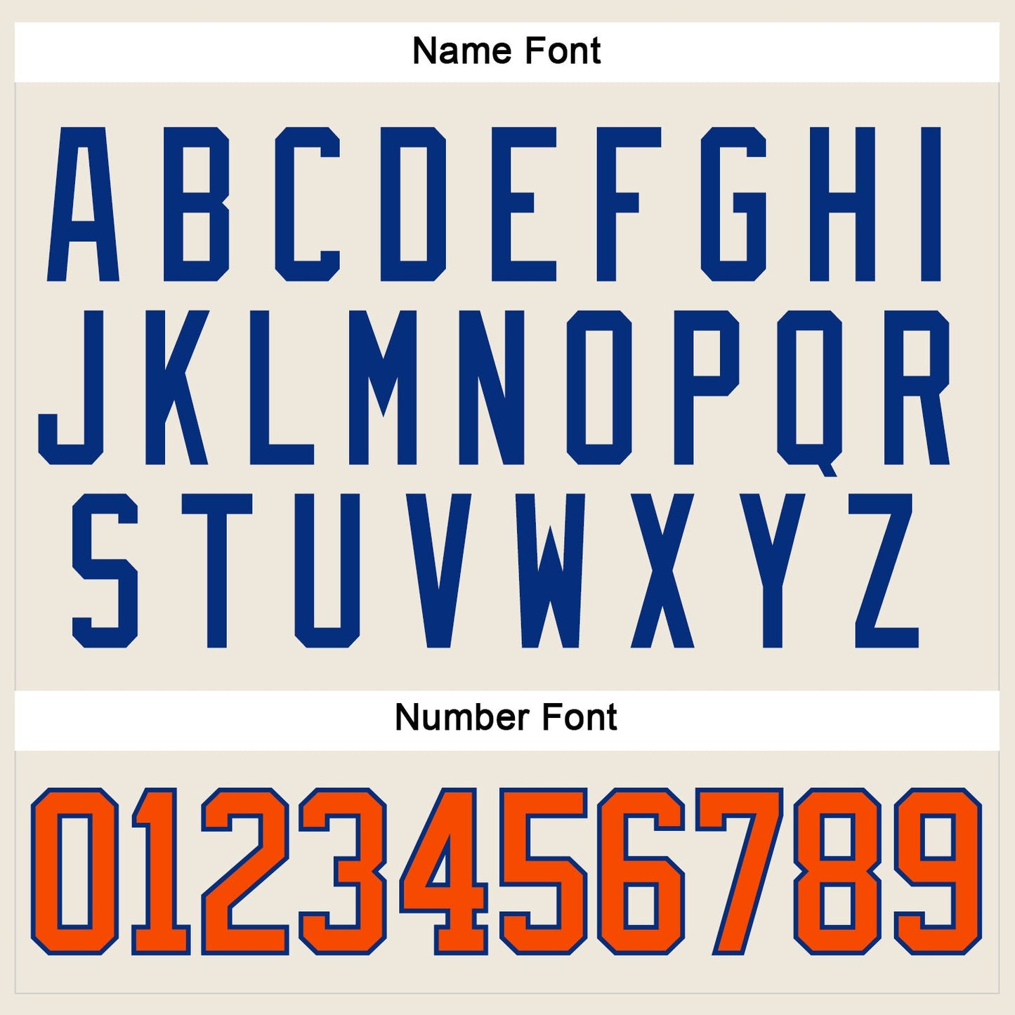 Custom Cream Orange-Royal Hockey Jersey