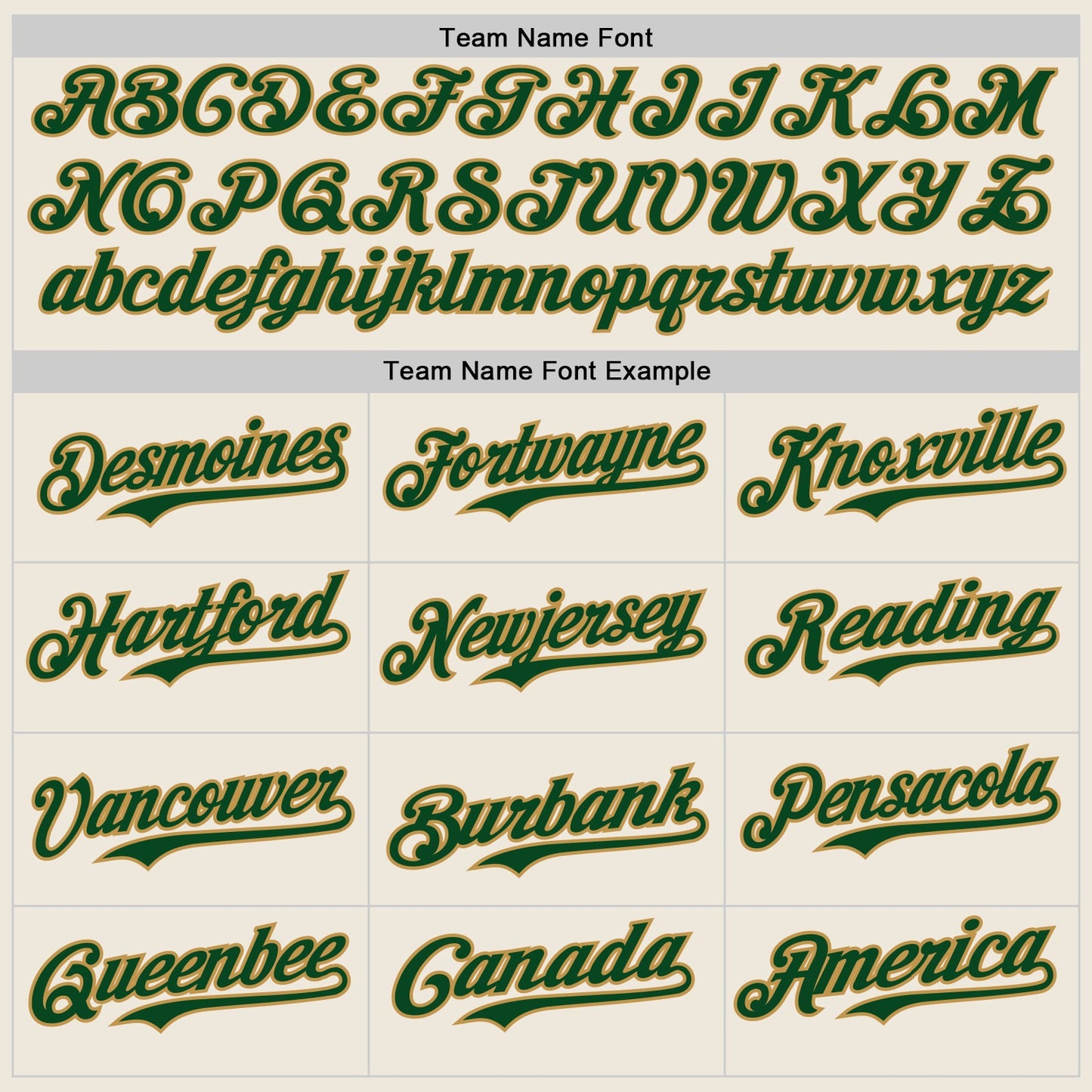 Custom Cream Green-Old Gold Authentic Baseball Jersey