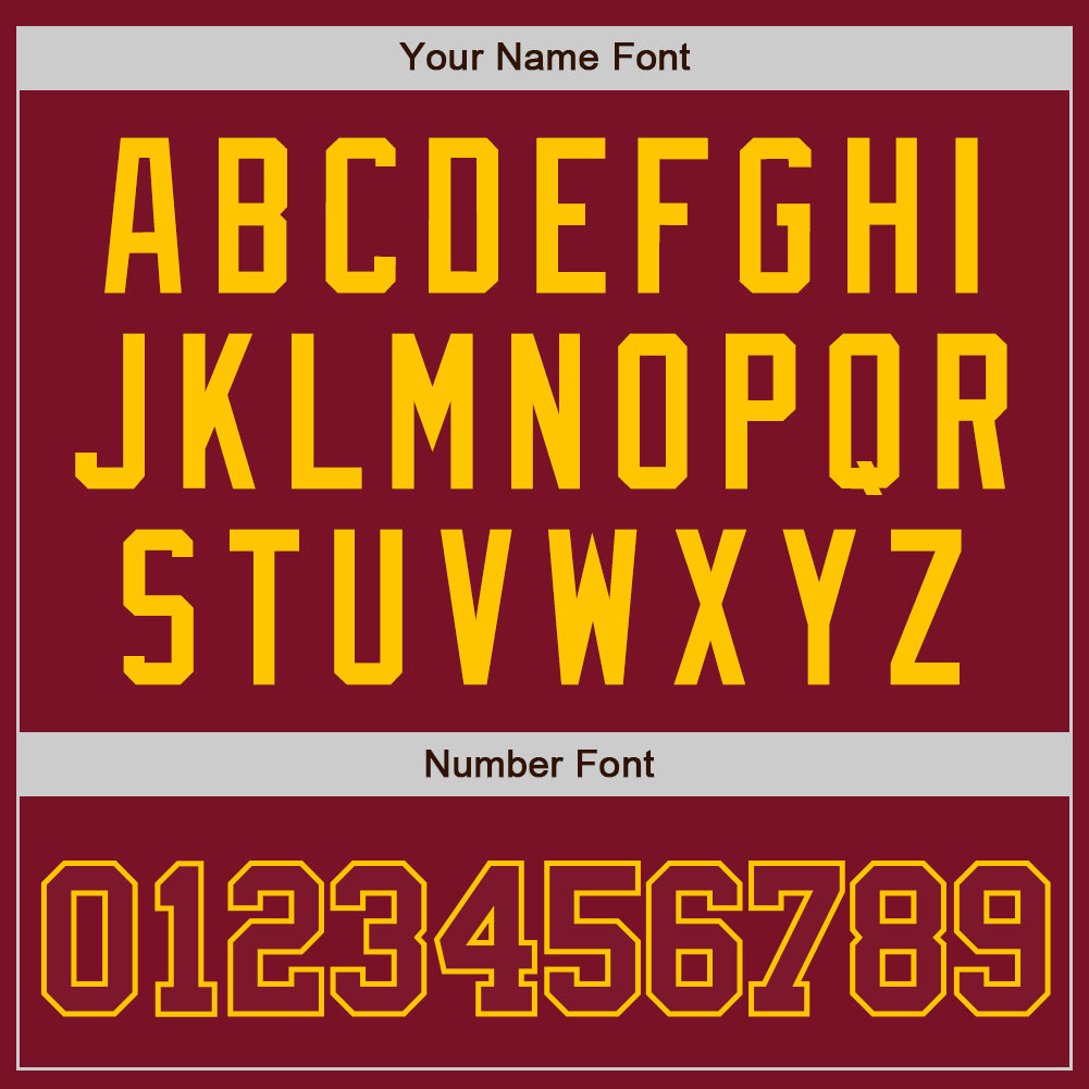 Custom Crimson Crimson-Gold Authentic Baseball Jersey