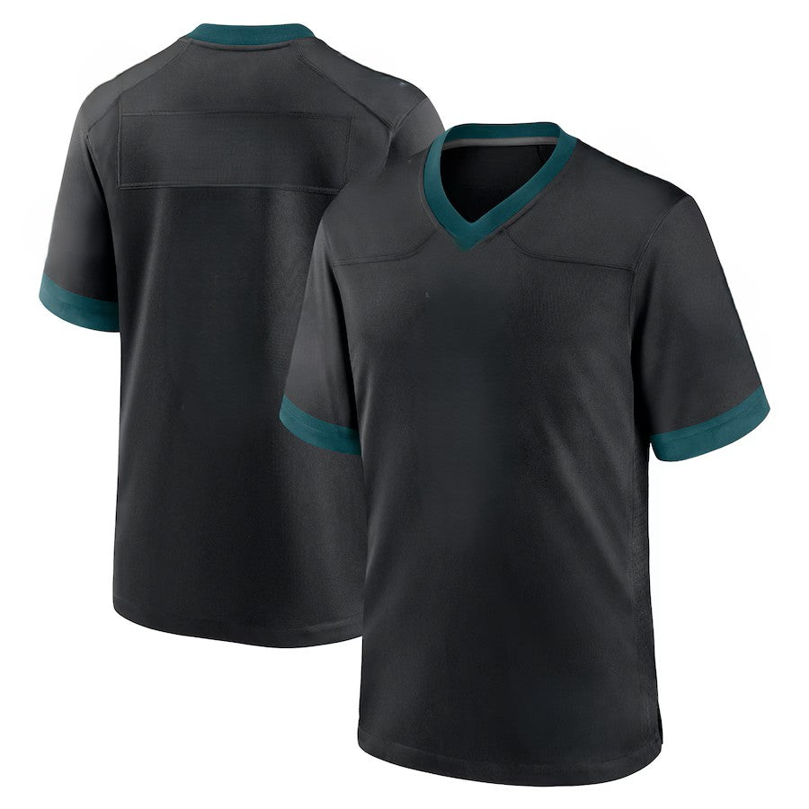 Custom Men's Eagles Green/Kelly Green/White/Black Exact Replica Football Jersey