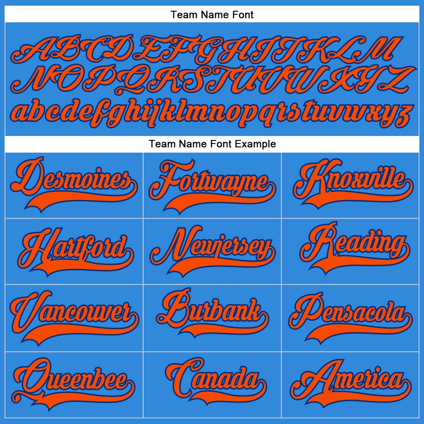 Custom Powder Blue Orange-Royal Hockey Lace Neck Jersey