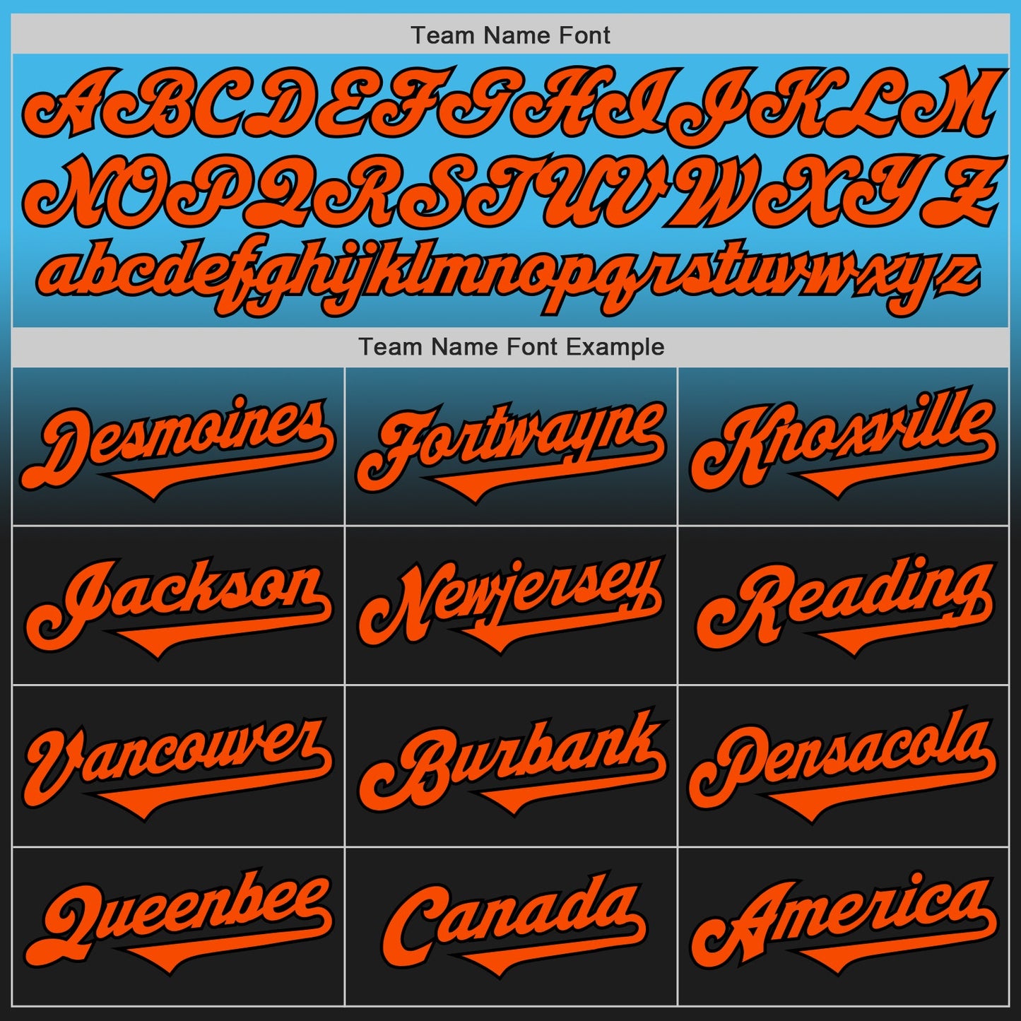 Custom Sky Blue Orange-Black Authentic Fade Fashion Baseball Jersey
