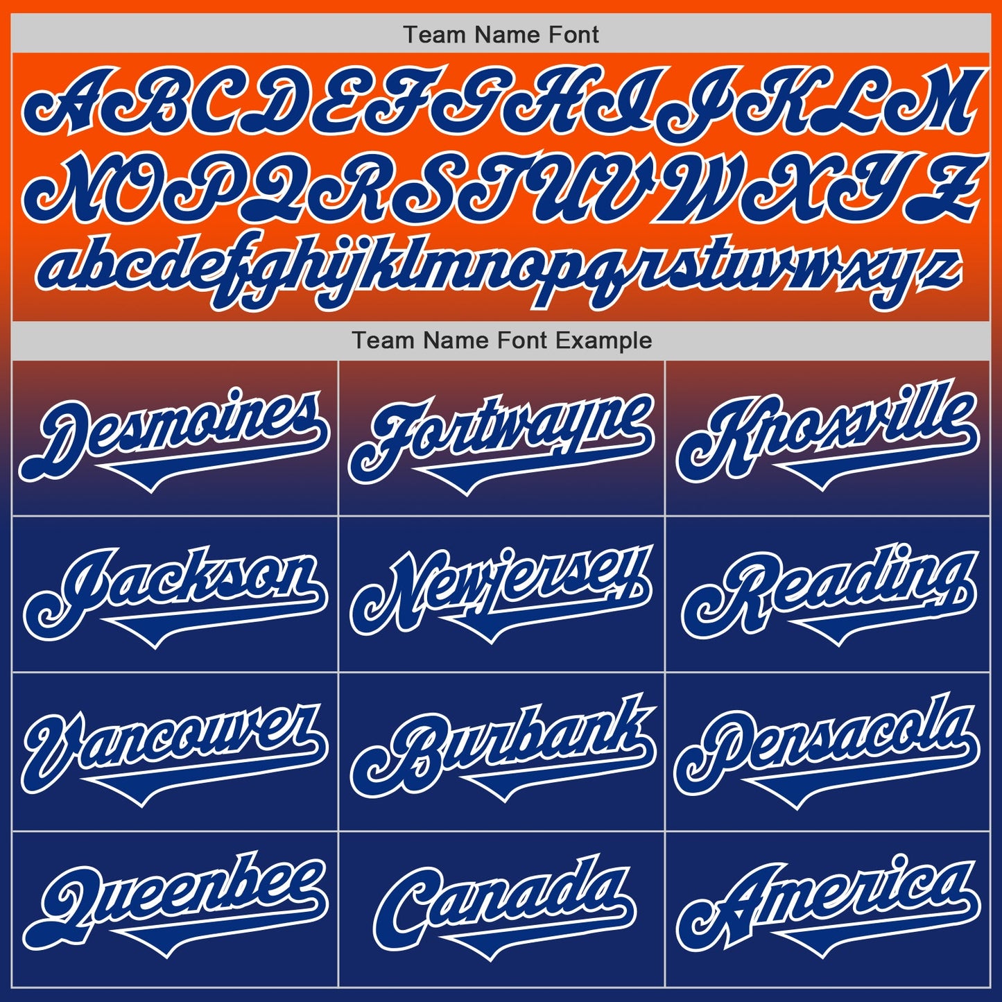 Custom Orange Royal-White Authentic Fade Fashion Baseball Jersey