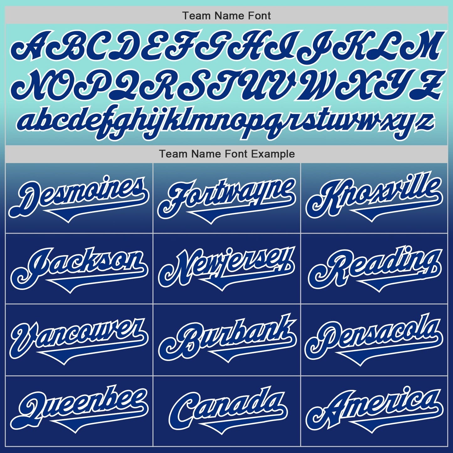 Custom Ice Blue Royal-White Authentic Fade Fashion Baseball Jersey