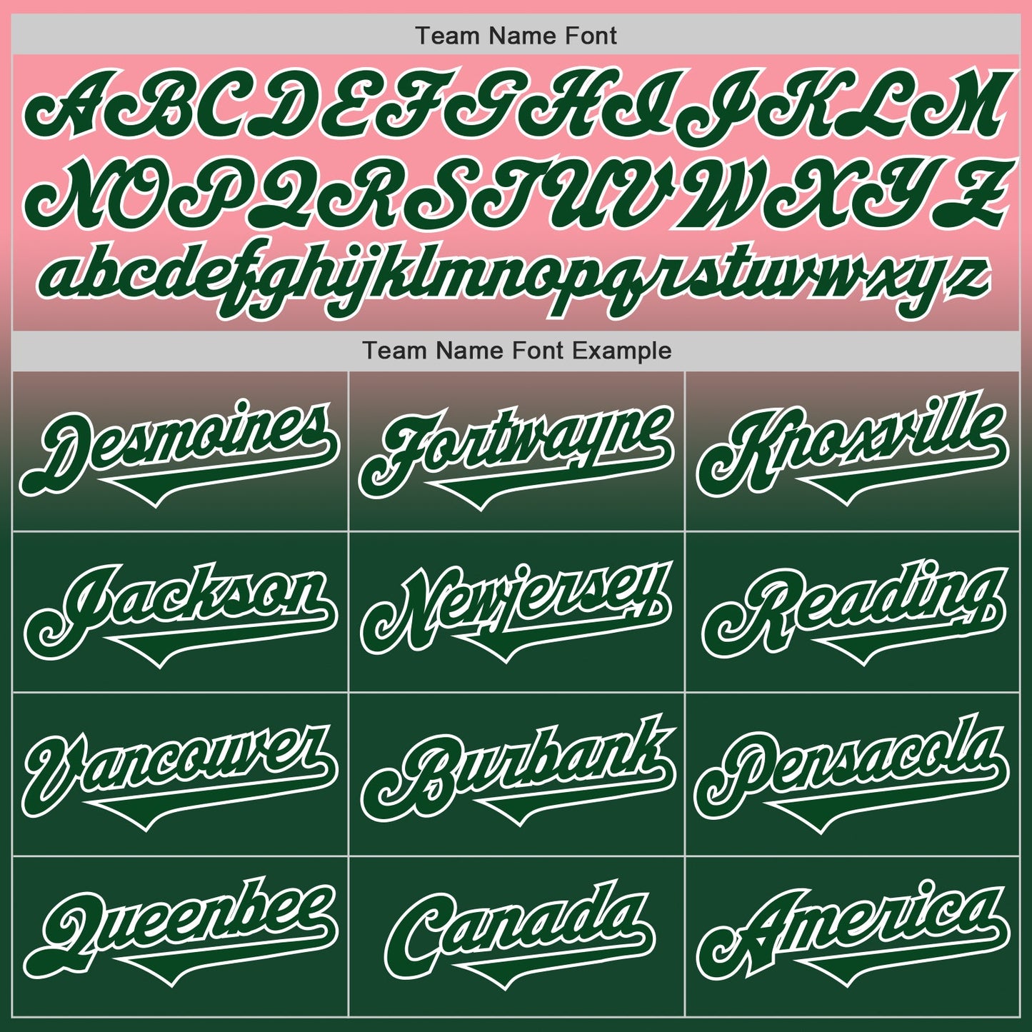 Custom Medium Pink Green-White Authentic Fade Fashion Baseball Jersey