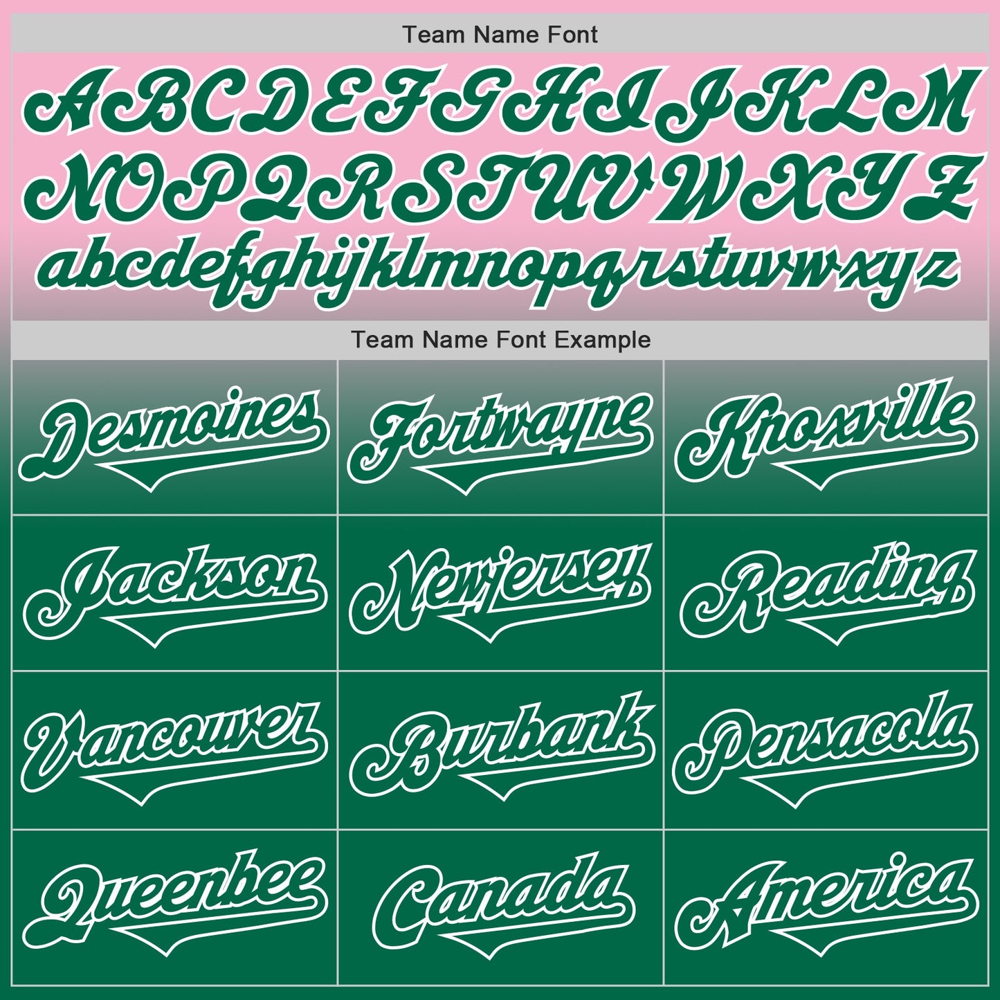 Custom Light Pink Kelly Green-White Authentic Fade Fashion Baseball Jersey