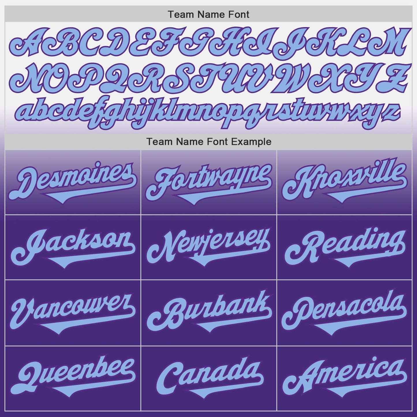 Custom White Light Blue-Purple Authentic Fade Fashion Baseball Jersey