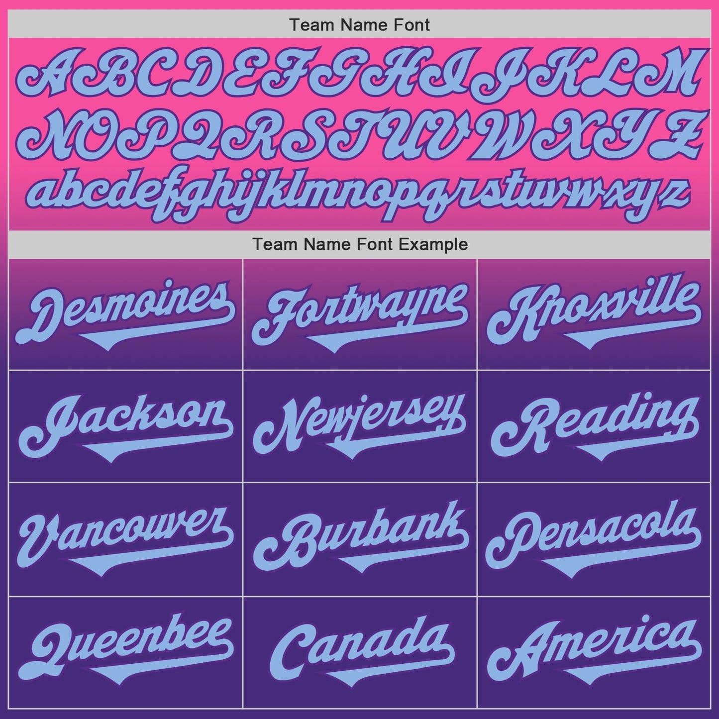 Custom Pink Light Blue-Purple Authentic Fade Fashion Baseball Jersey