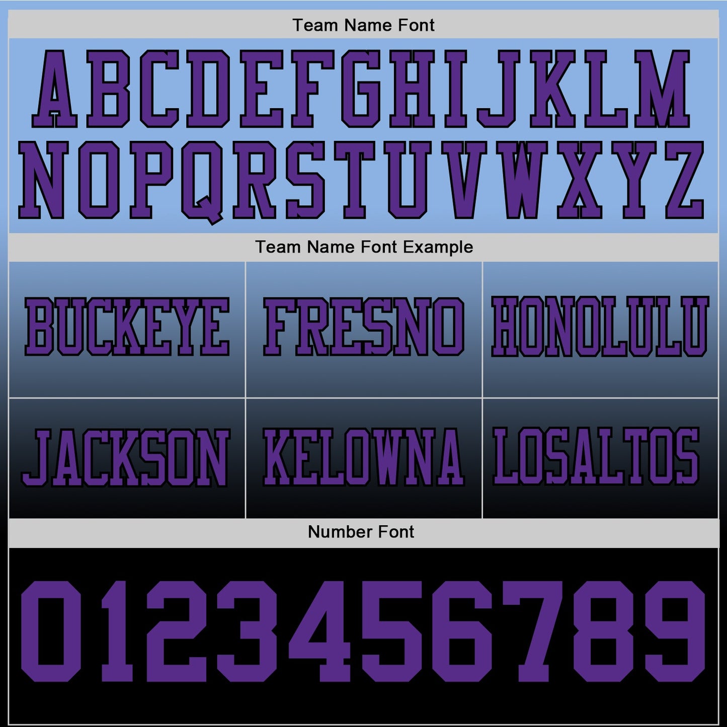 Custom Light Blue Purple-Black Mesh Authentic Fade Fashion Football Jersey