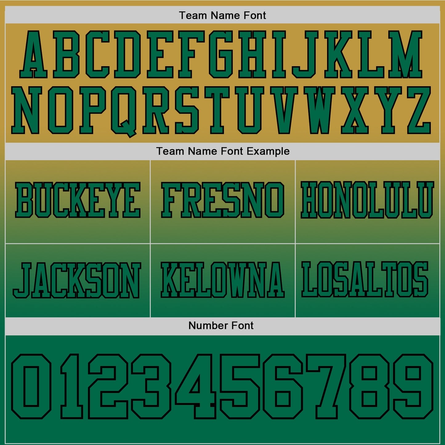 Custom Old Gold Kelly Green-Black Mesh Authentic Fade Fashion Football Jersey