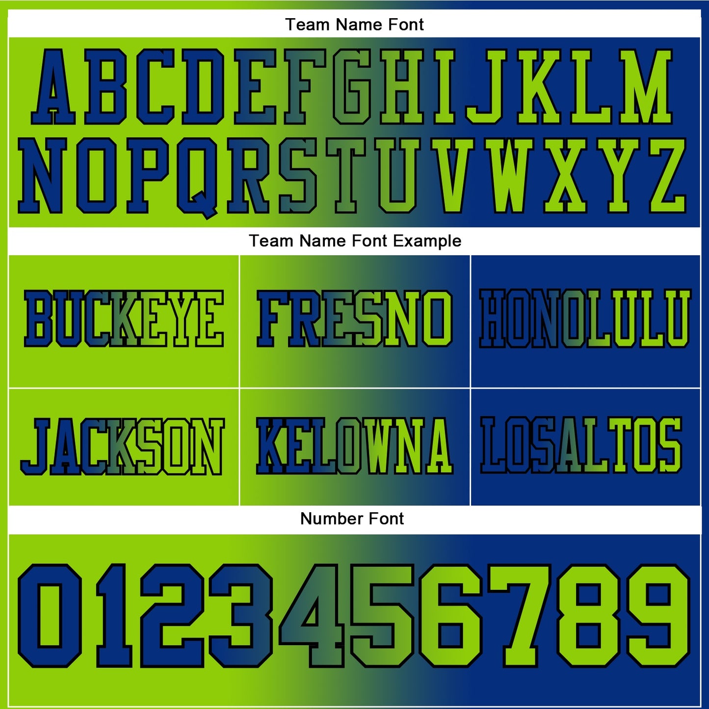 Custom Royal Neon Green-Black Mesh Authentic Gradient Fashion Football Jersey