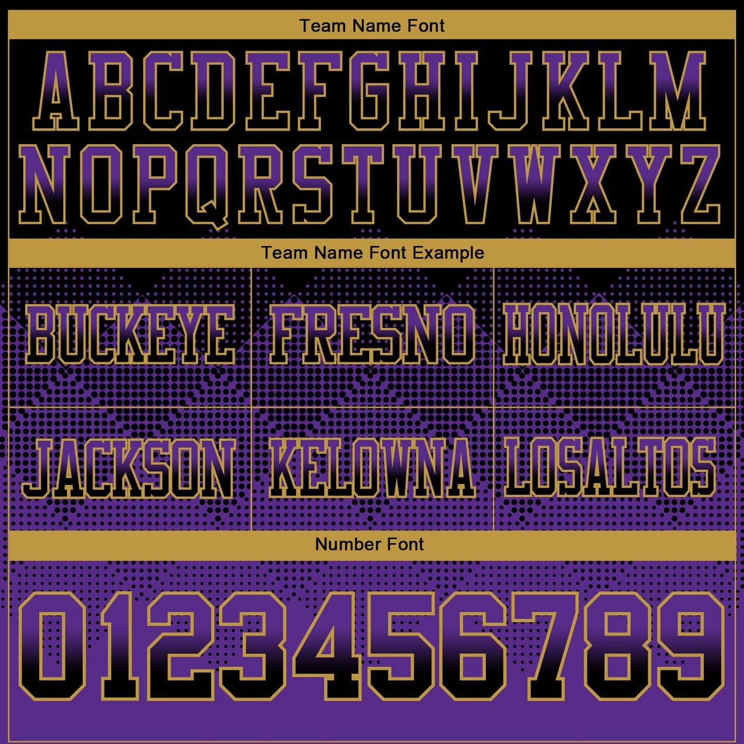 Custom Black Purple-Old Gold Mesh Authentic Gradient Square Shape Flag Football Jersey