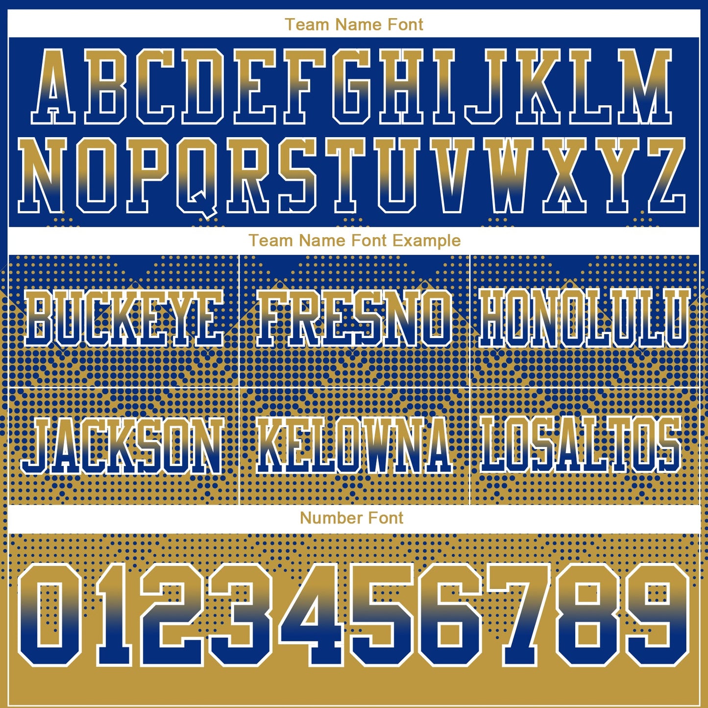 Custom Royal Old Gold-White Mesh Authentic Gradient Square Shape Flag Football Jersey