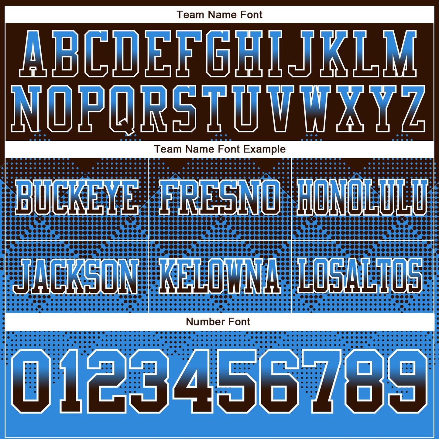 Custom Brown Powder Blue-White Mesh Authentic Gradient Square Shape Flag Football Jersey