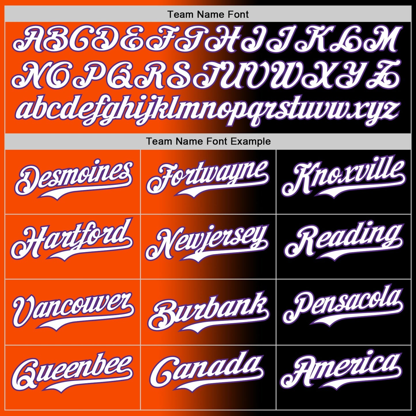 Custom Black White Orange-Purple Authentic Gradient Fashion Baseball Jersey