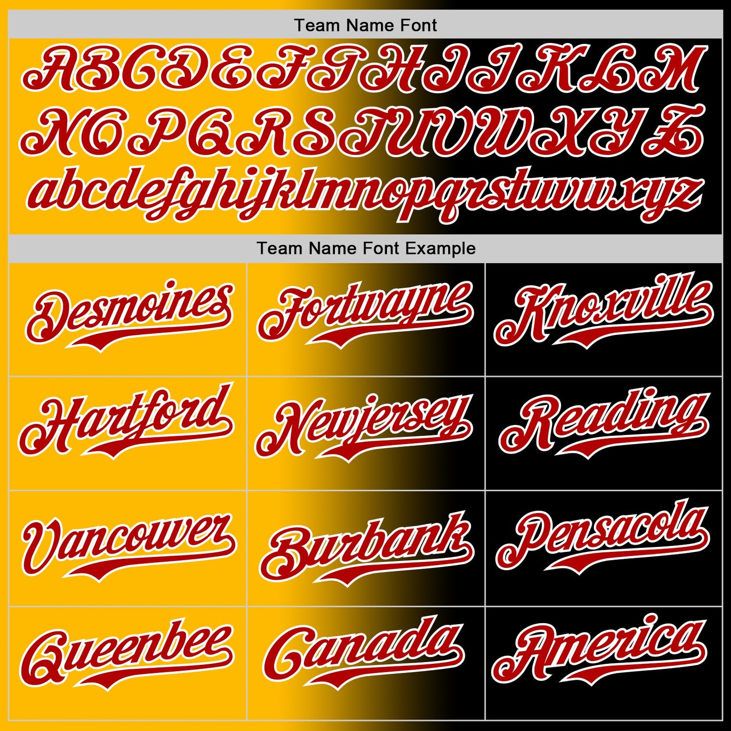 Custom Black Red Gold-White Authentic Gradient Fashion Baseball Jersey