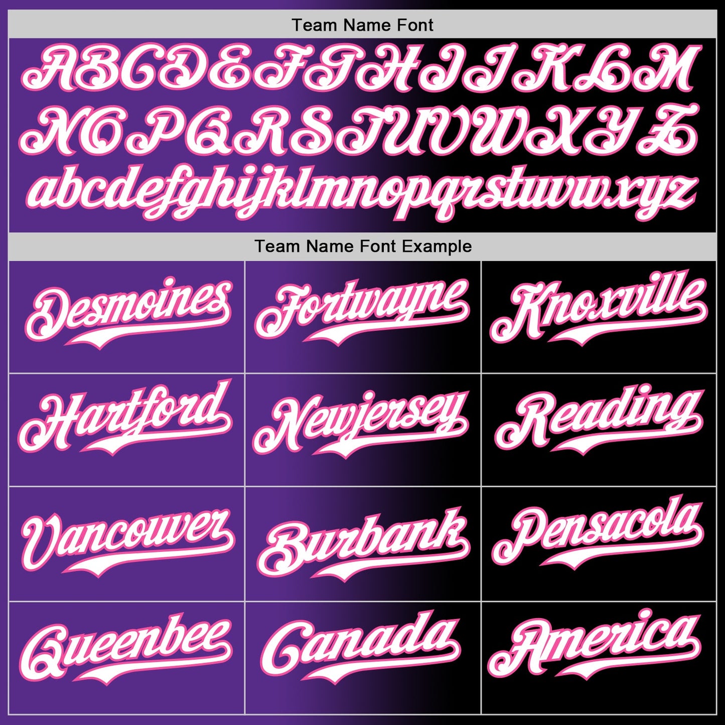 Custom Black White Purple-Pink Authentic Gradient Fashion Baseball Jersey