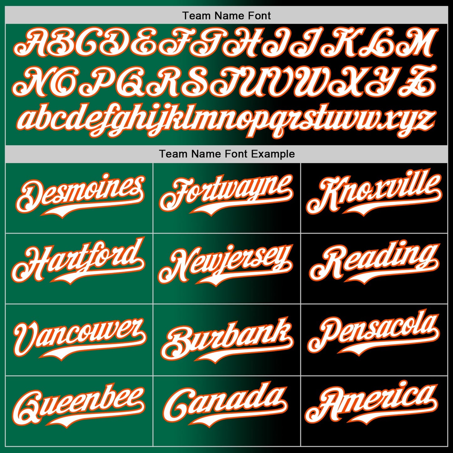 Custom Black White Kelly Green-Orange Authentic Gradient Fashion Baseball Jersey