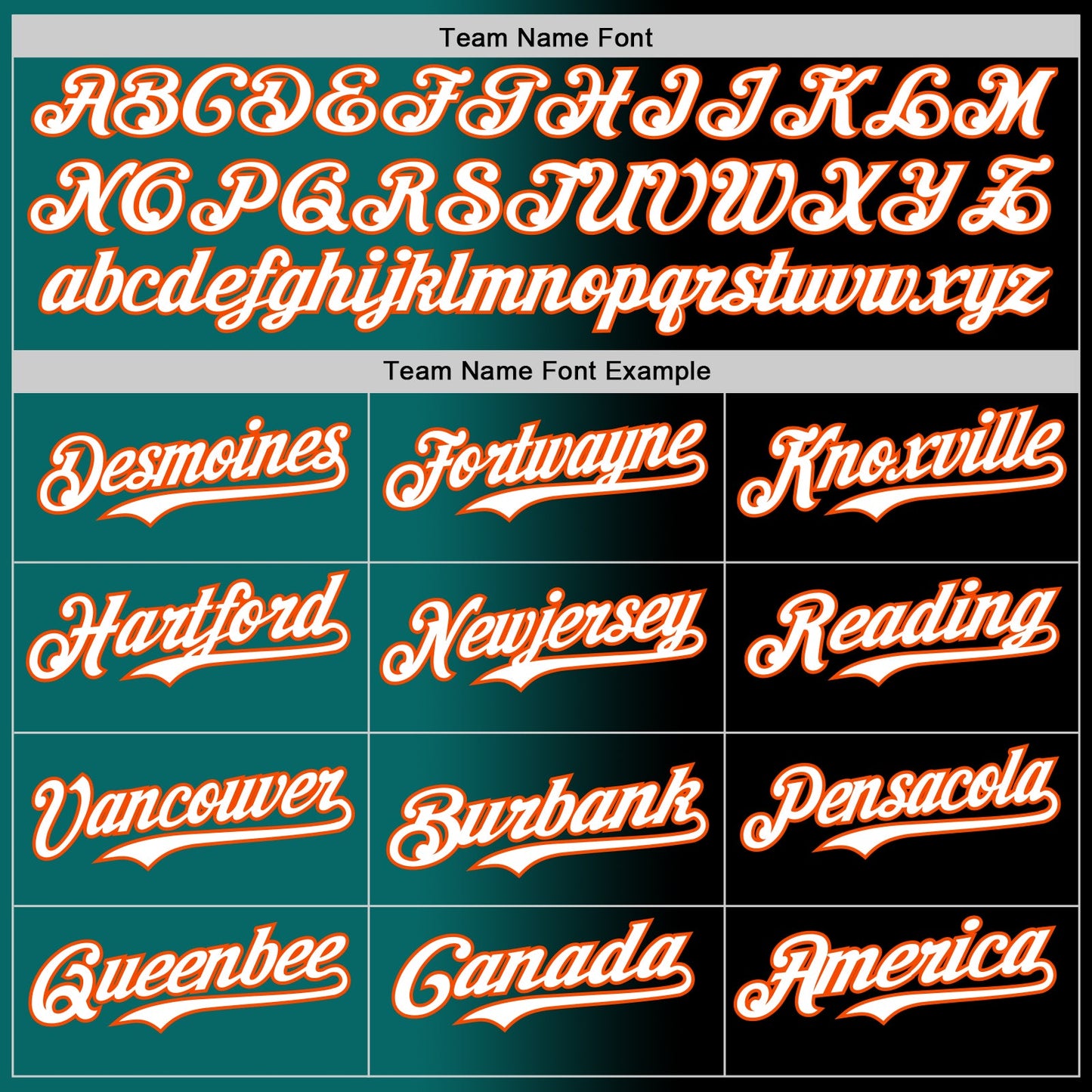 Custom Black White Teal-Orange Authentic Gradient Fashion Baseball Jersey