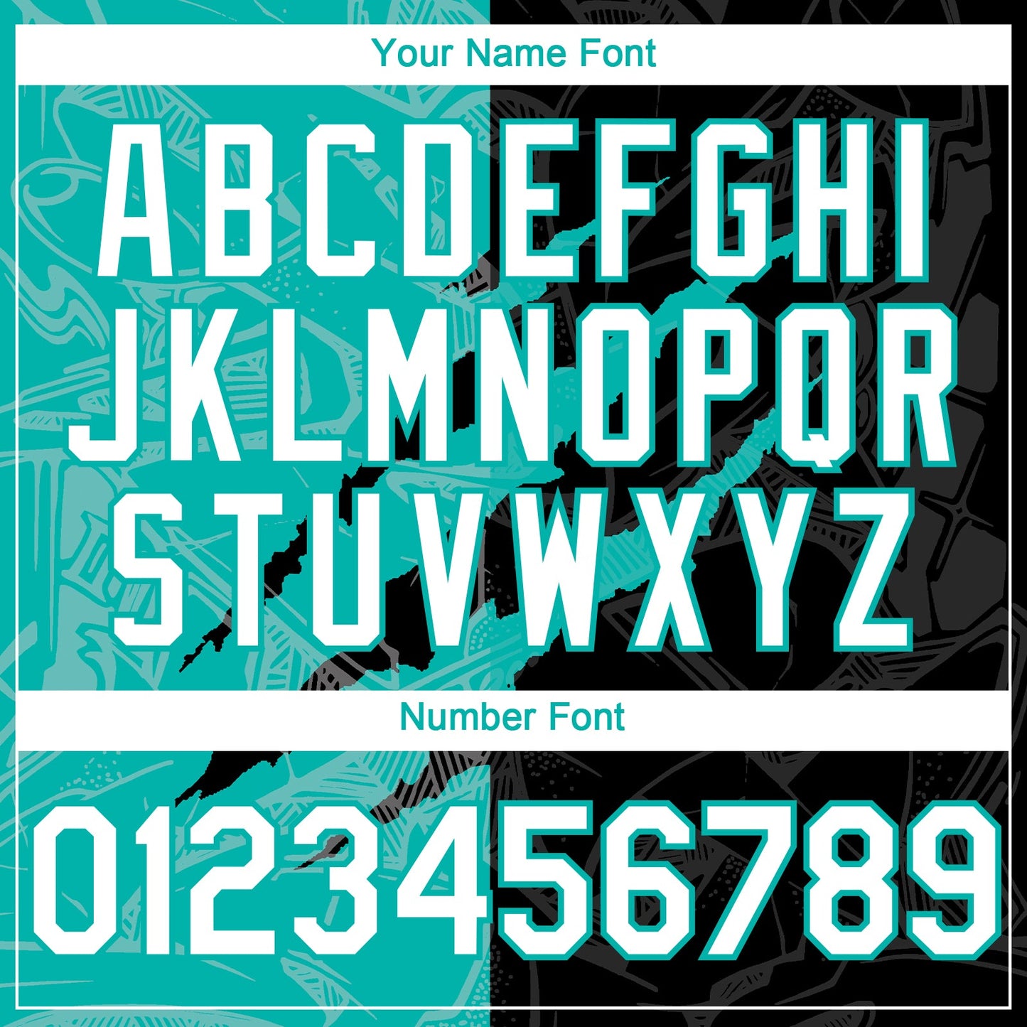 Custom Graffiti Pattern White Black-Aqua 3D Scratch Authentic Baseball Jersey