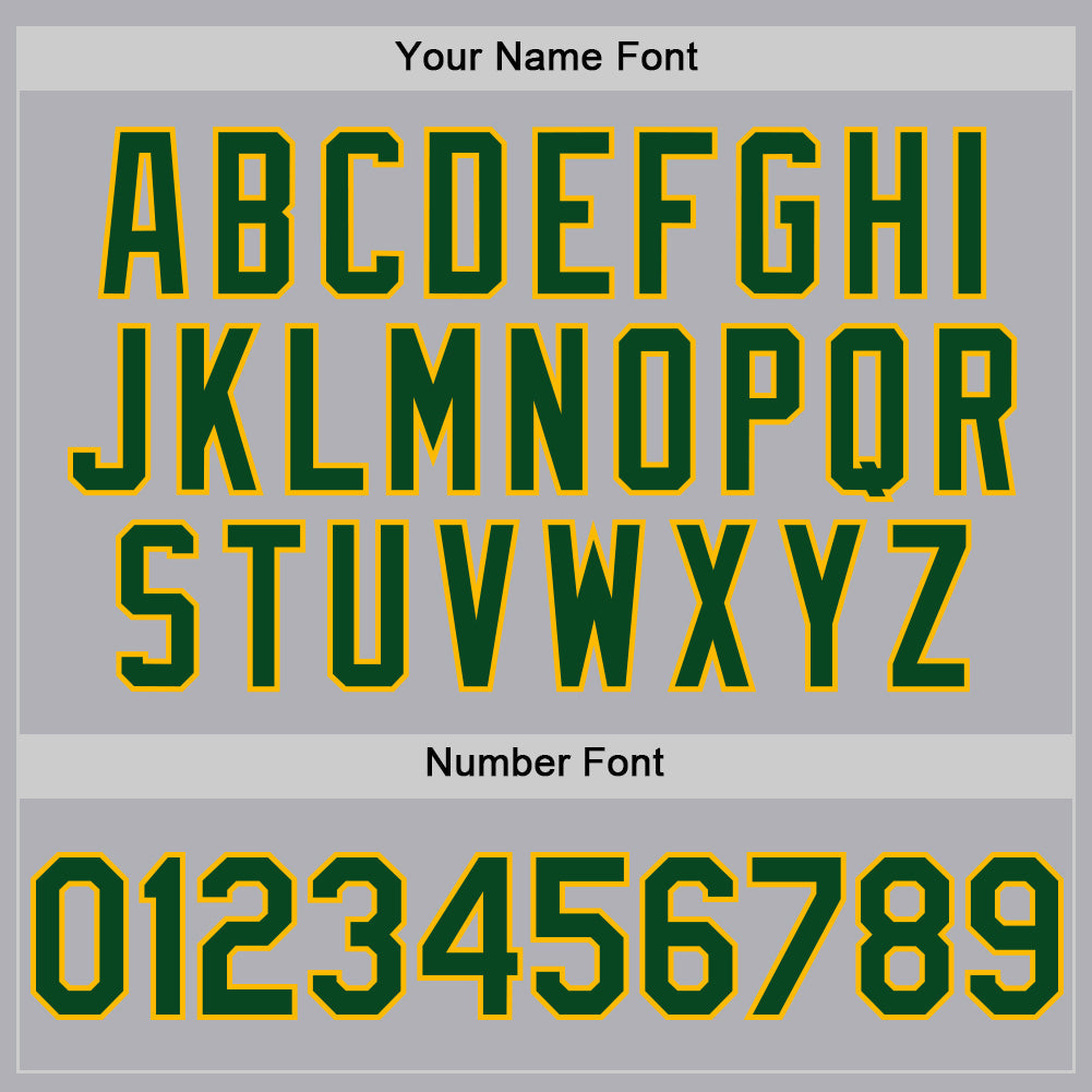Custom Gray Green-Gold Mesh Authentic Throwback Baseball Jersey