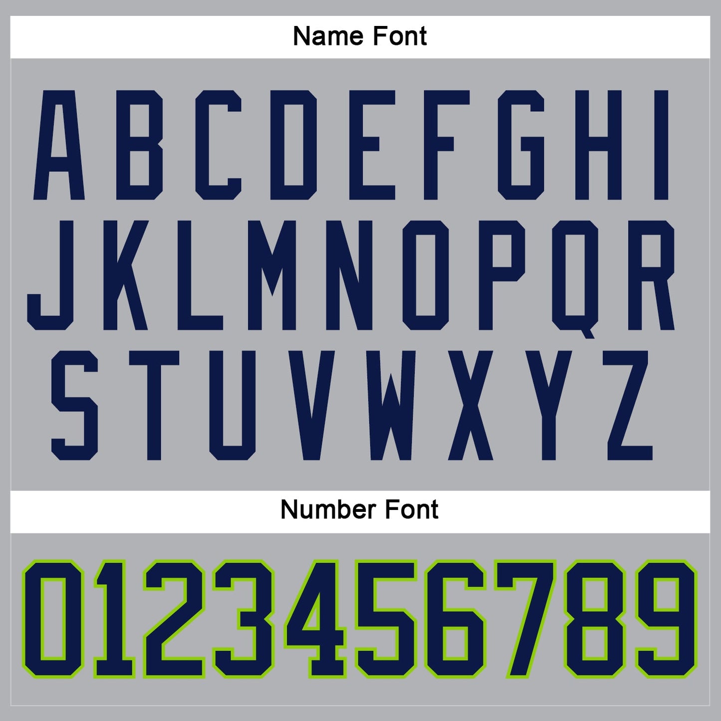 Custom Gray Navy-Neon Green Hockey Jersey