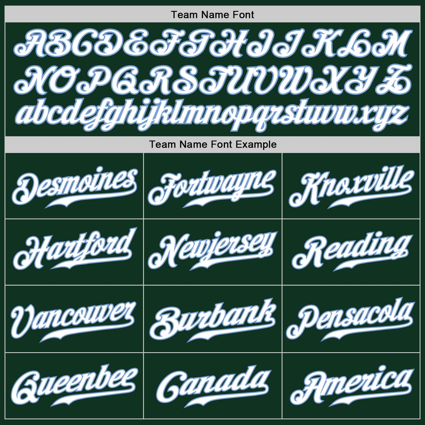 Custom Green White-Light Blue Authentic Baseball Jersey