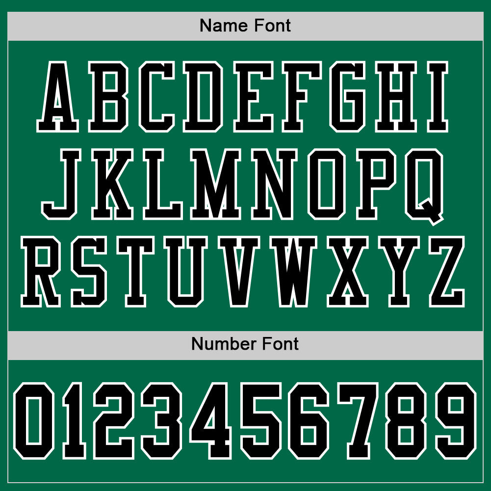 Custom Grass Green Black-White Mesh Authentic Football Jersey