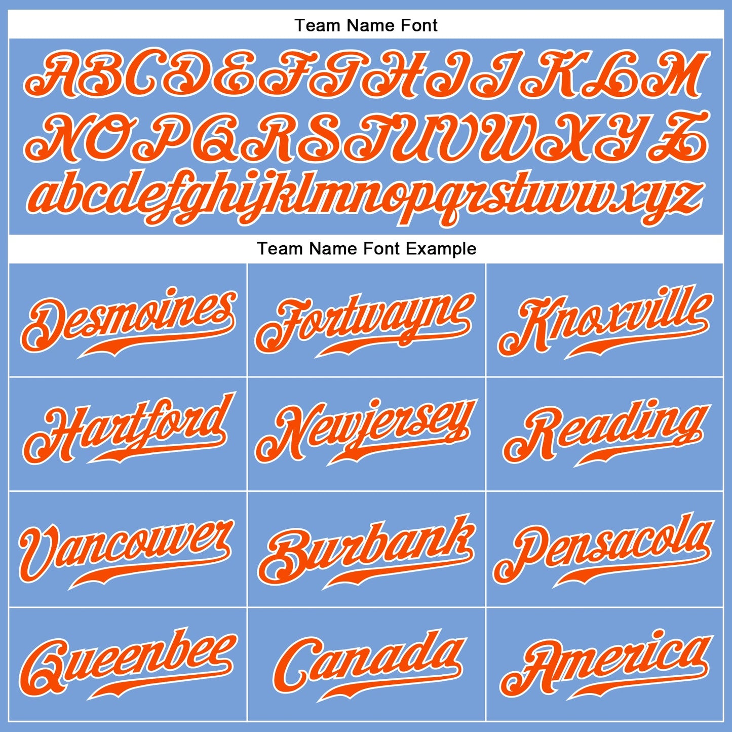 Custom Light Blue Orange-White Authentic Sleeveless Baseball Jersey