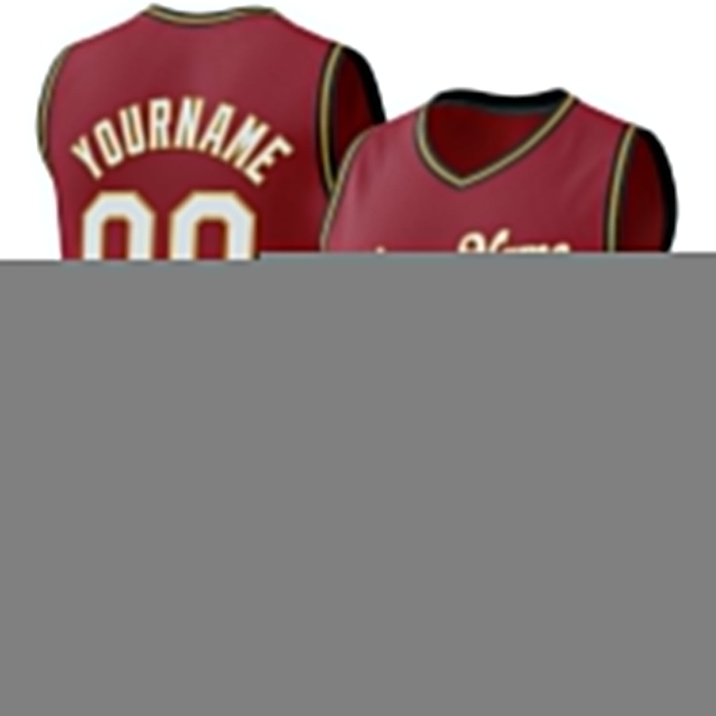 Custom Maroon Old Gold-Black Authentic Throwback Basketball Jersey