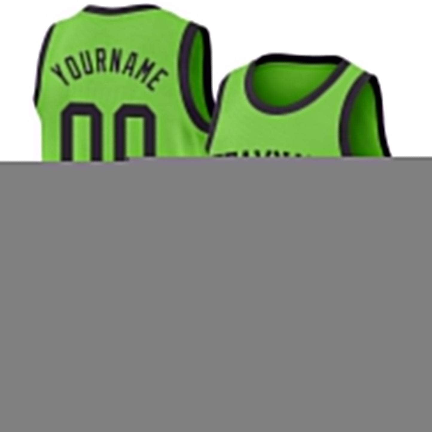 Custom Neon Green Black Authentic Basketball Jersey