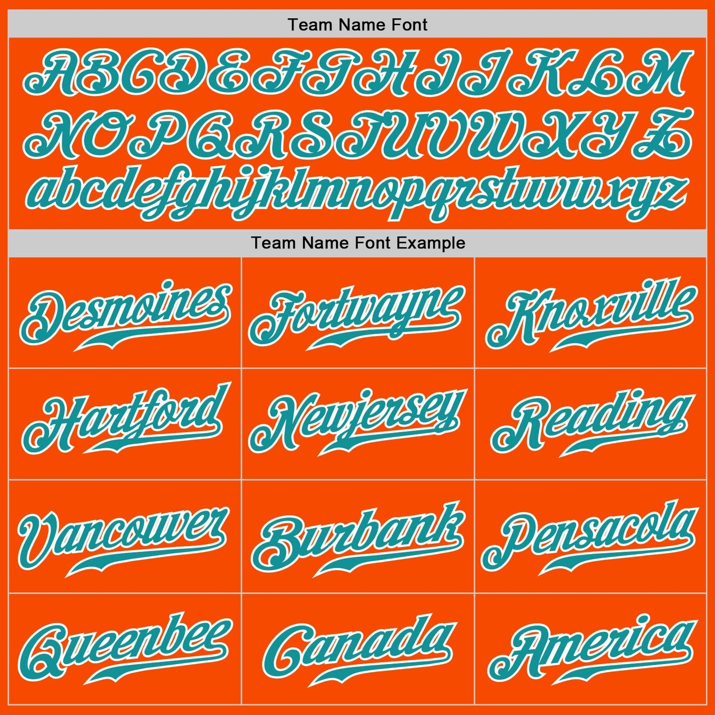Custom Orange White Pinstripe Teal-White Authentic Baseball Jersey