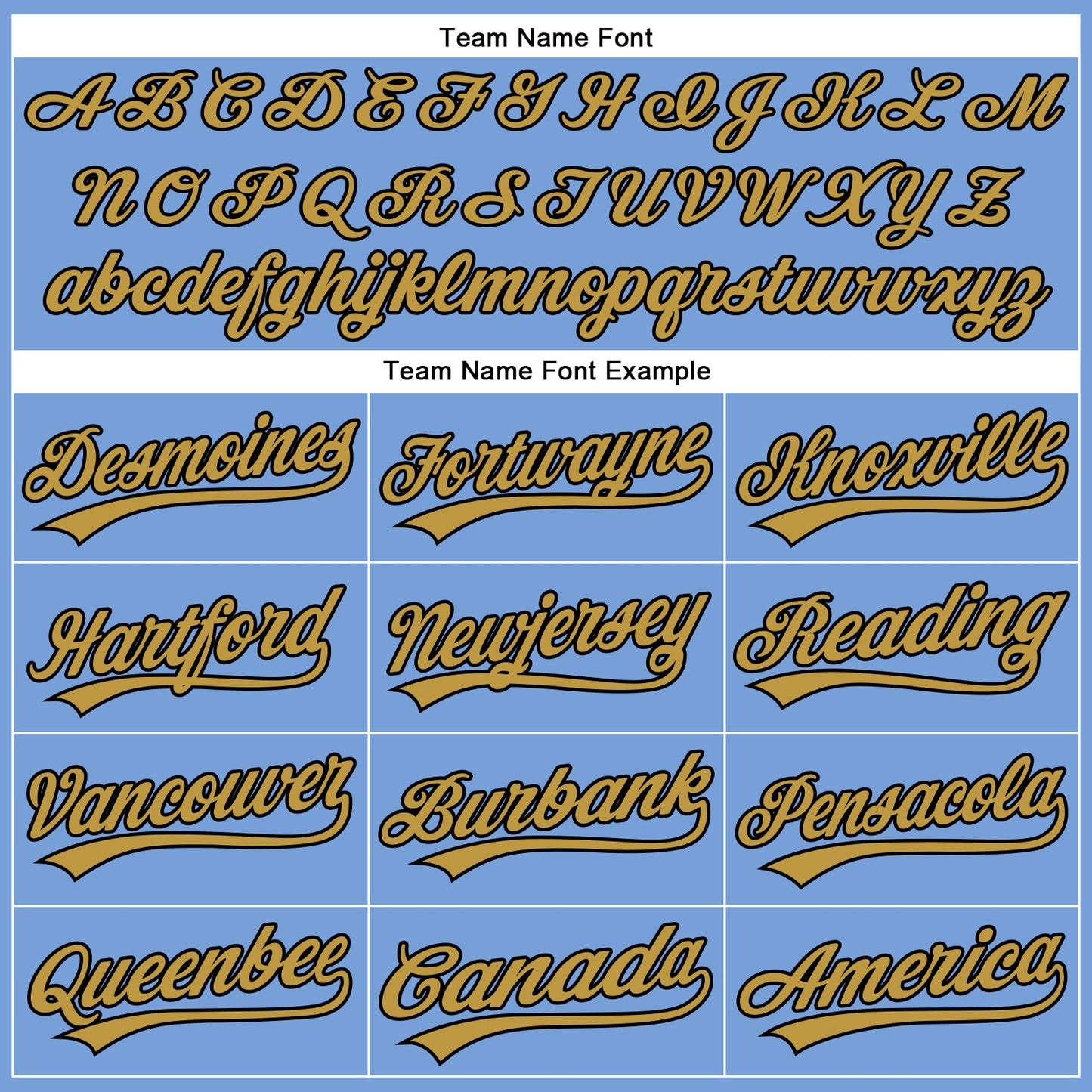 Custom Powder Blue Old Gold-Black Authentic Baseball Jersey