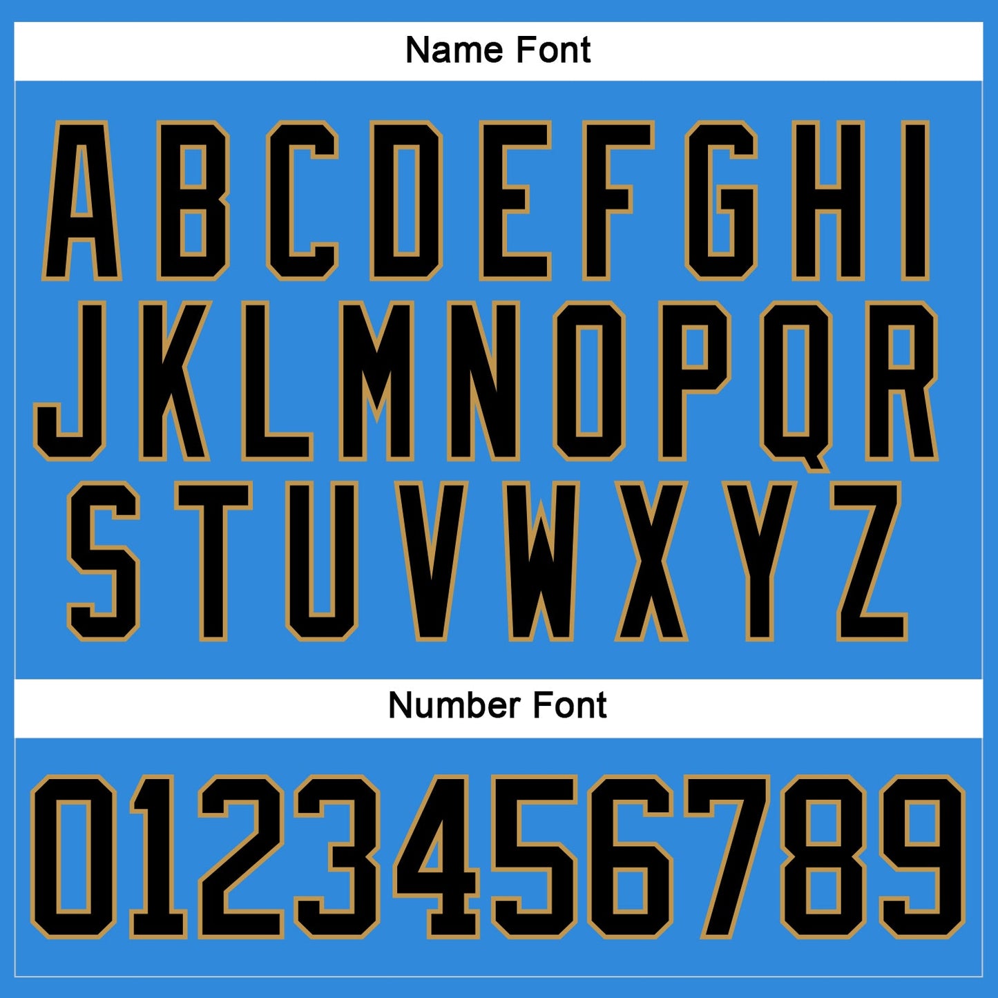 Custom Sky Blue Black-Old Gold Hockey Lace Neck Jersey