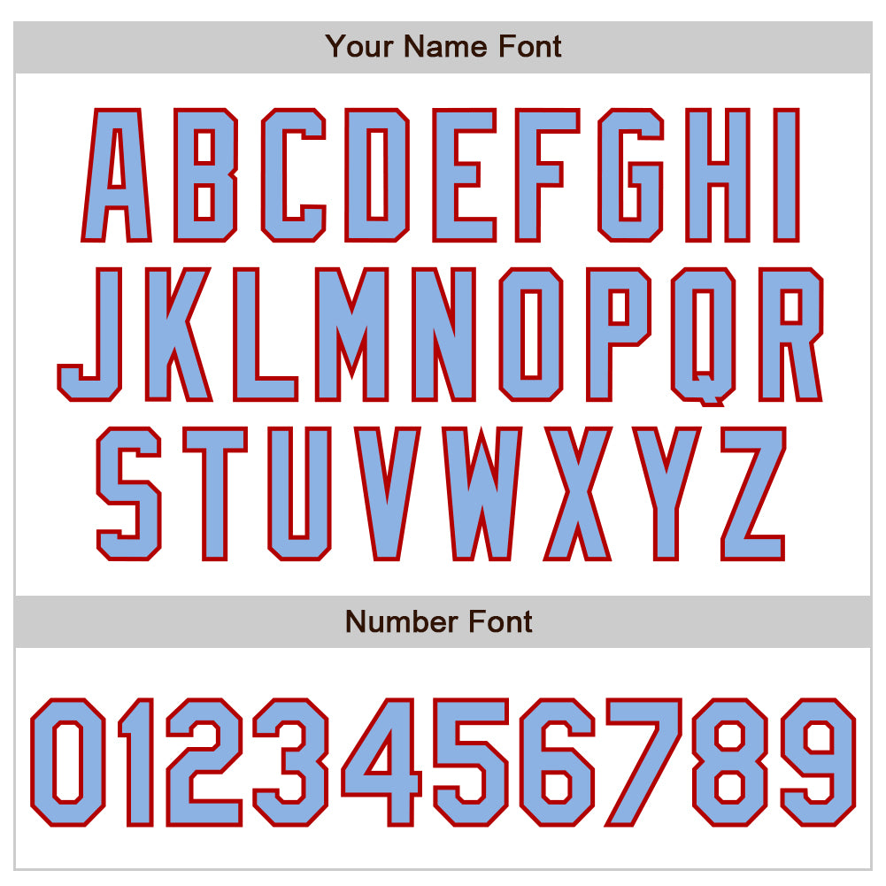 Custom White Light Blue-Red Authentic Raglan Sleeves Baseball Jersey