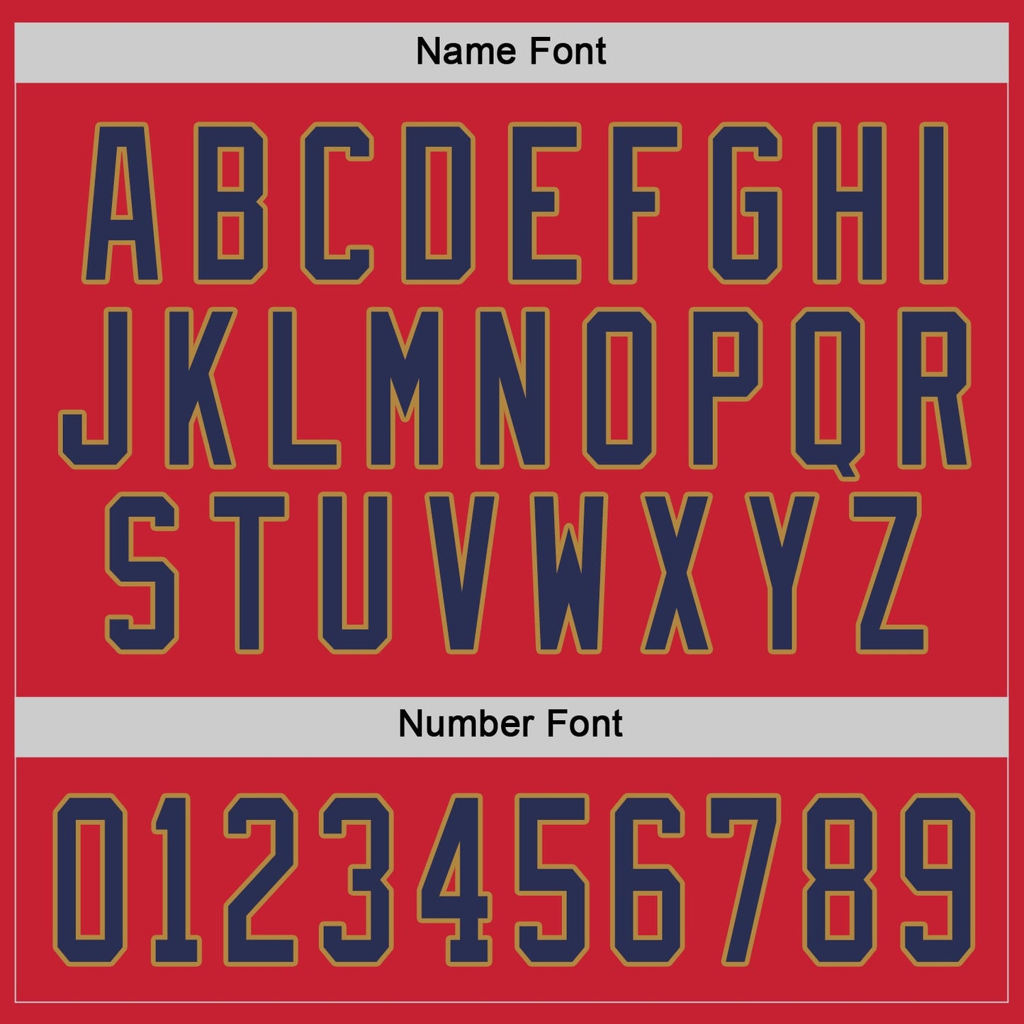 Custom Red Navy-Old Gold Hockey Jersey