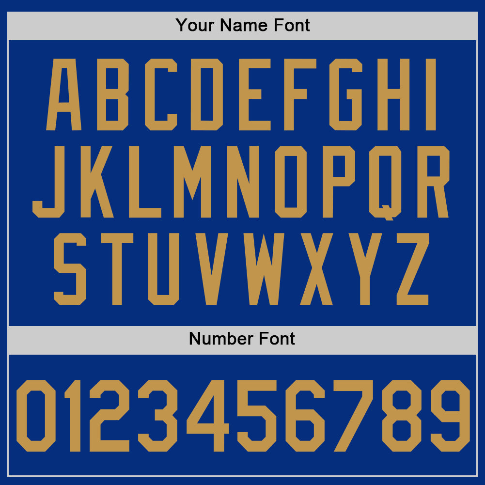 Custom Royal Old Gold Authentic Throwback Basketball Jersey