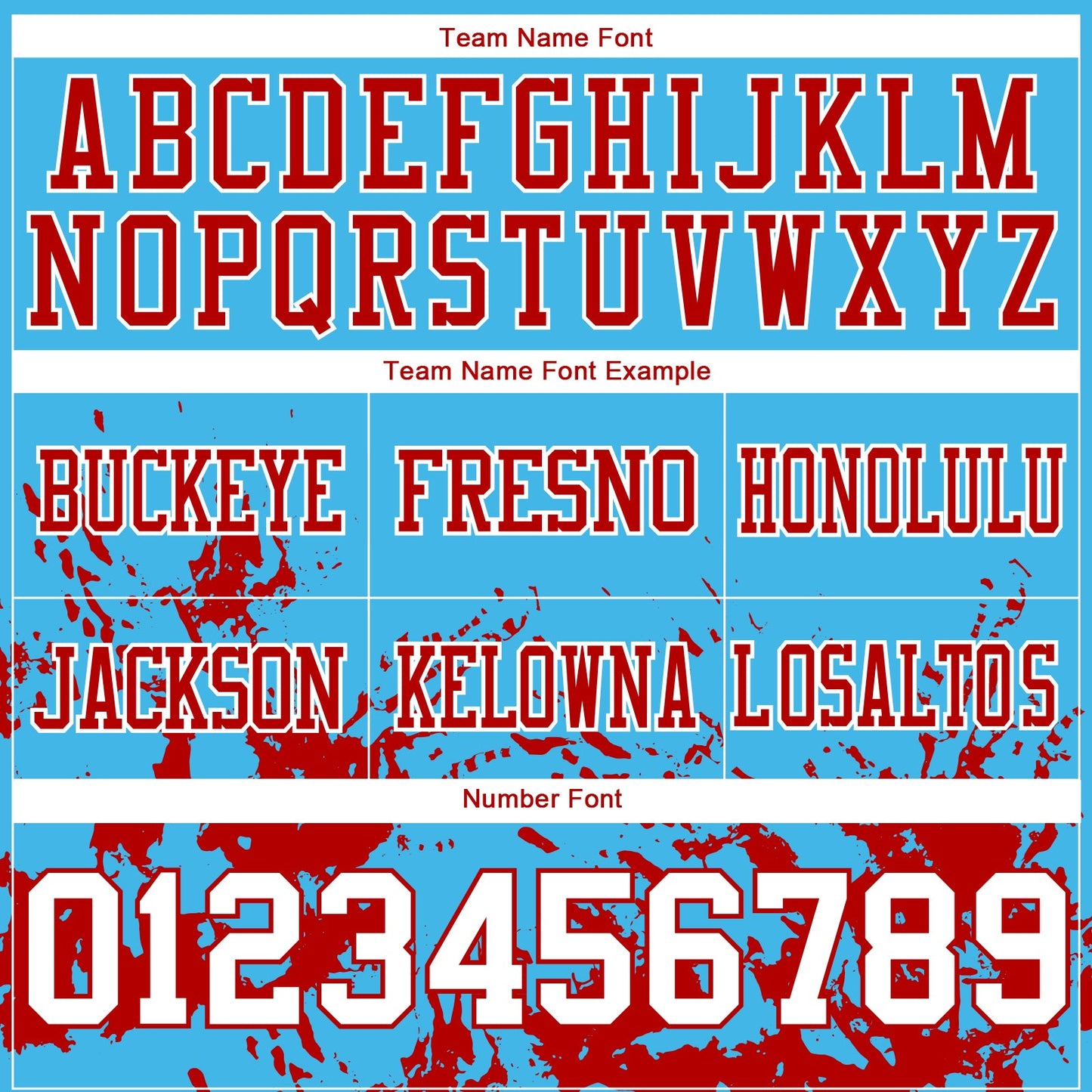 Custom Sky Blue White-Red Splash Mesh Authentic Football Jersey