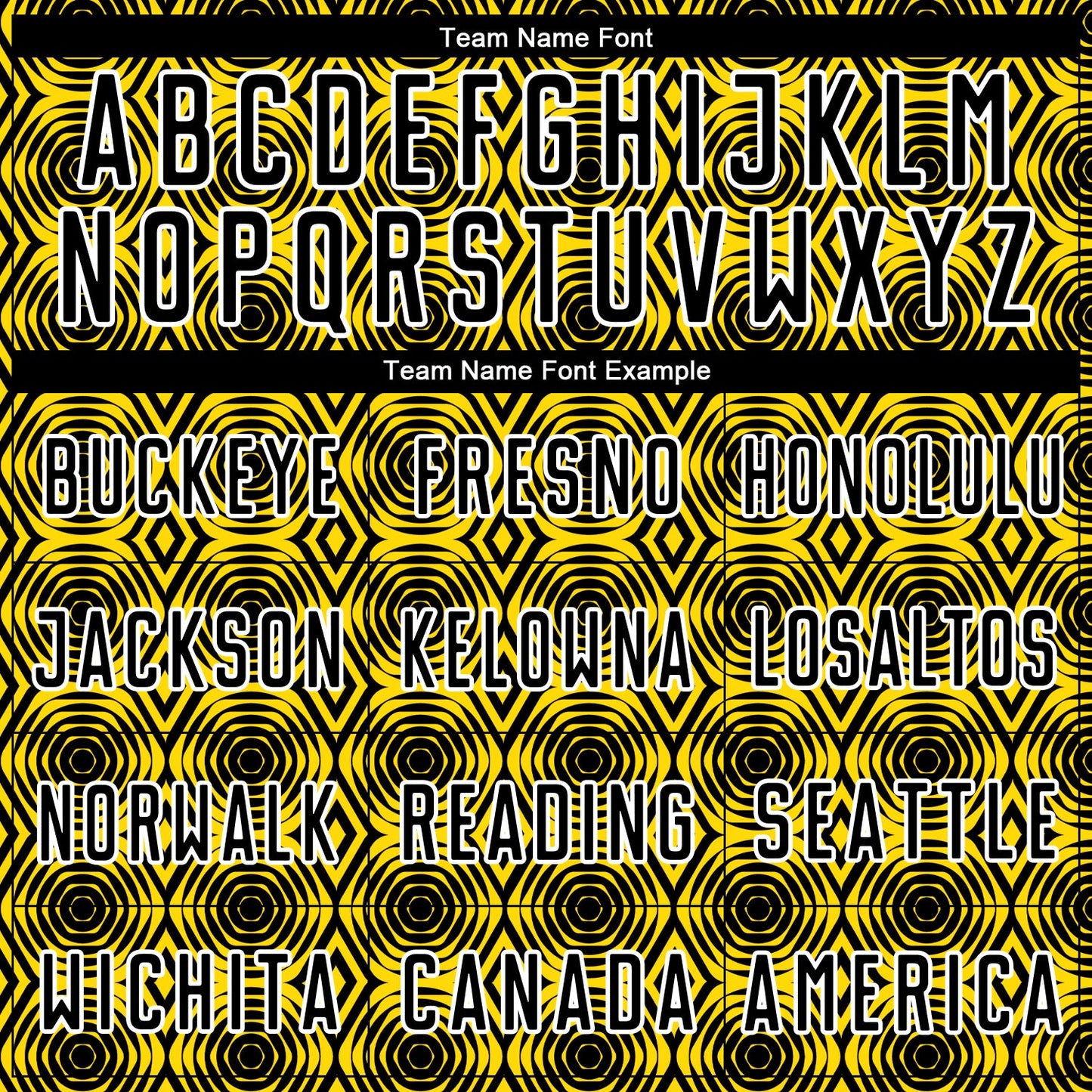Custom Yellow Black-White Geometric Shapes Sublimation Soccer Uniform Jersey