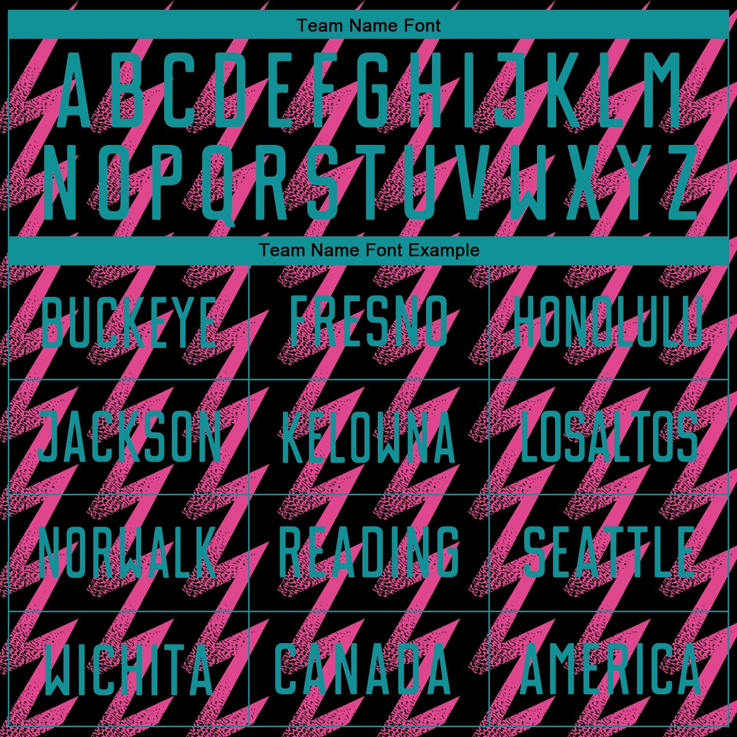 Custom Black Teal-Pink Zigzag Shape Sublimation Soccer Uniform Jersey