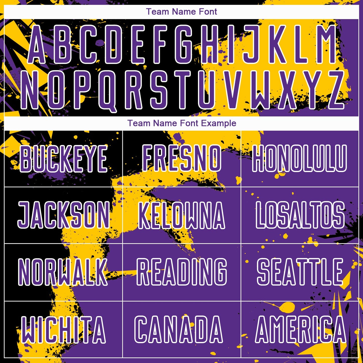 Custom Black Purple-Yellow Splash Sublimation Soccer Uniform Jersey