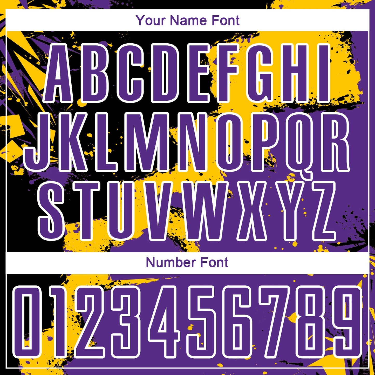 Custom Black Purple-Yellow Splash Sublimation Soccer Uniform Jersey