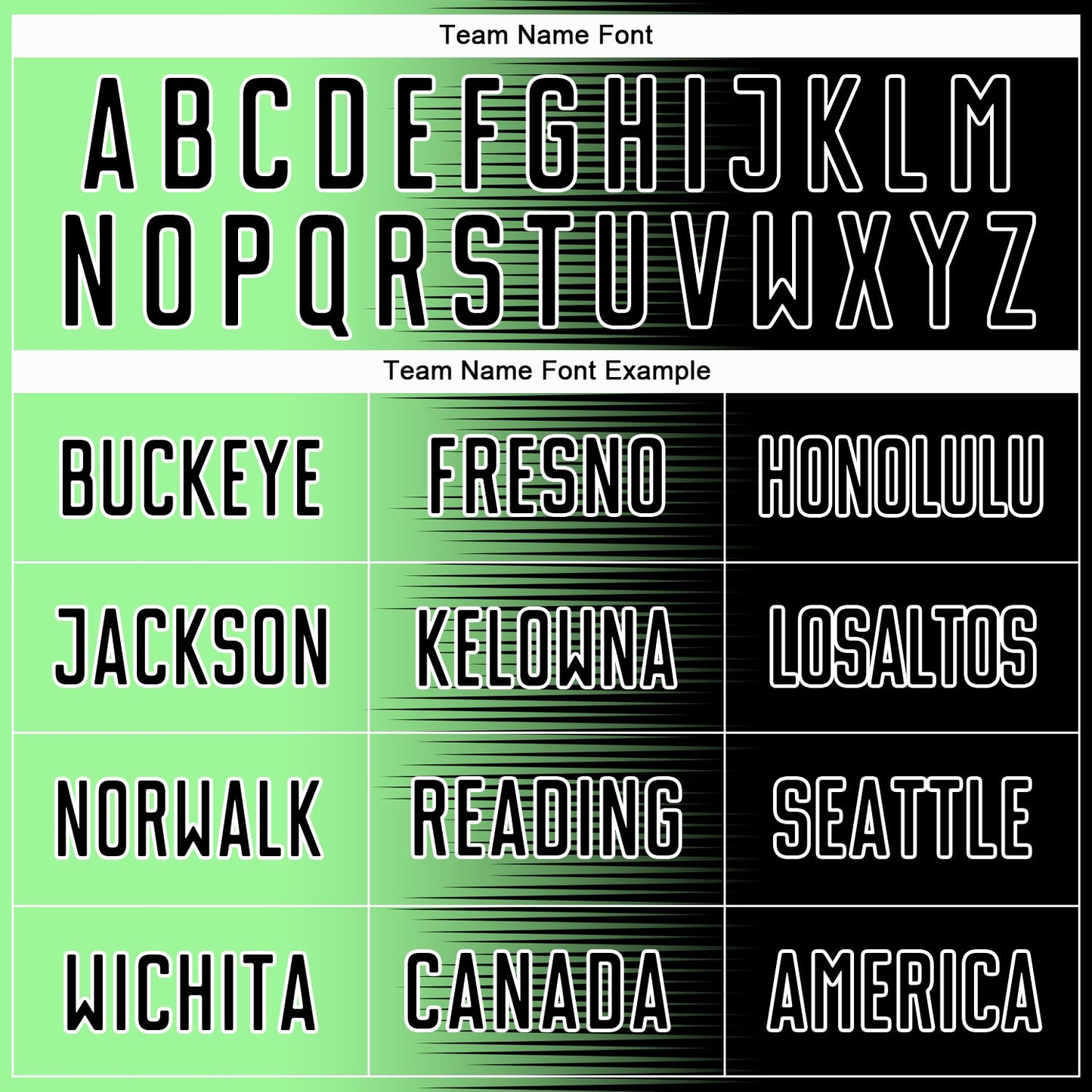 Custom Black Pea Green-White Gradient Line Sublimation Soccer Uniform Jersey