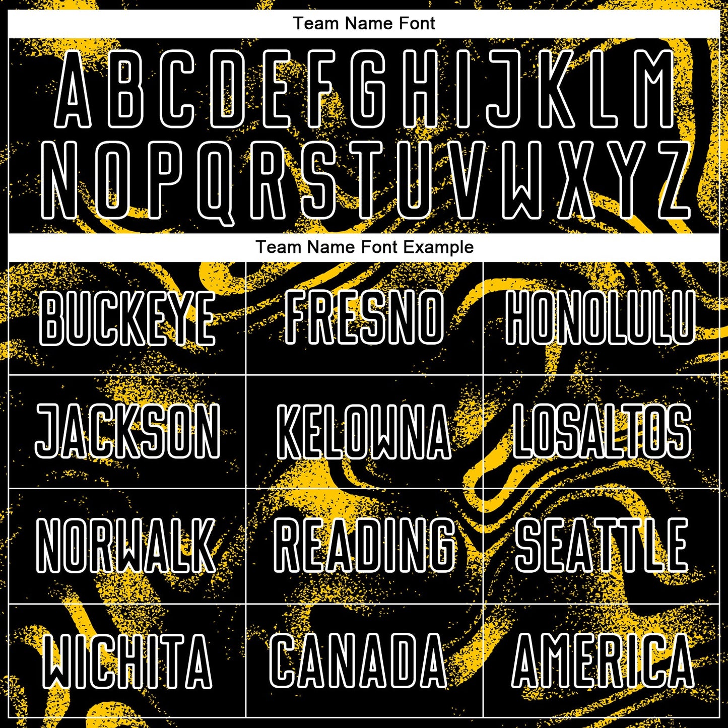 Custom Black Yellow-White Abstract Liquid Sublimation Soccer Uniform Jersey